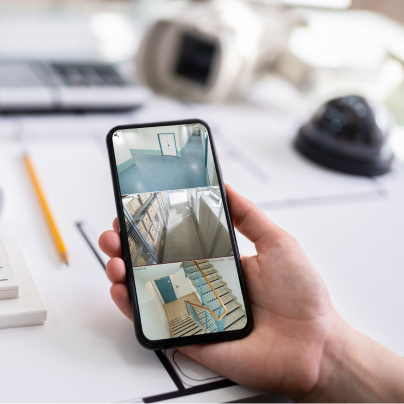Minneapolis security camera feed on cell phone